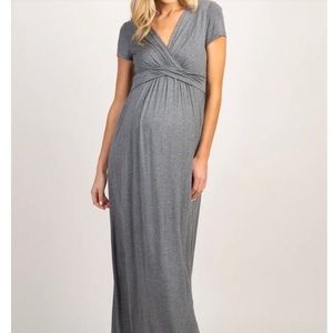 Pink Blush Maternity Maxi Dress